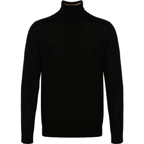 Schwarzer Merinowoll Rollkragenpullover - Paul Smith - Modalova