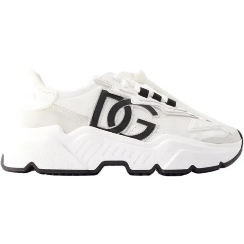 Nylon Sneakers - Weiß , Damen, Größe: 35 EU - Dolce & Gabbana - Modalova