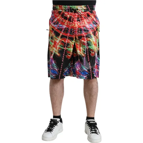 Luminary Print Bermuda Shorts , Herren, Größe: XL - Dolce & Gabbana - Modalova