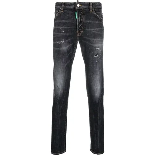 Graue Skinny Denim Jeans Ss22 - Dsquared2 - Modalova