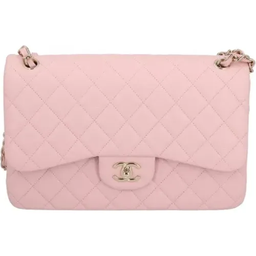 Pre-owned Rosa Leather Classic Flap Bag , female, Sizes: ONE SIZE - Chanel Vintage - Modalova