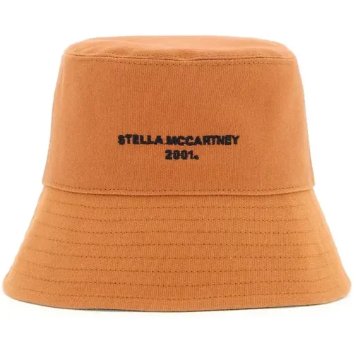 Eco Baumwoll Logo Bucket Hat , Damen, Größe: 58 CM - Stella Mccartney - Modalova