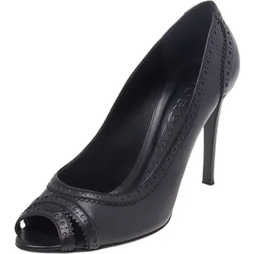 Pre-owned Leather heels , female, Sizes: 8 1/2 UK - Burberry Vintage - Modalova
