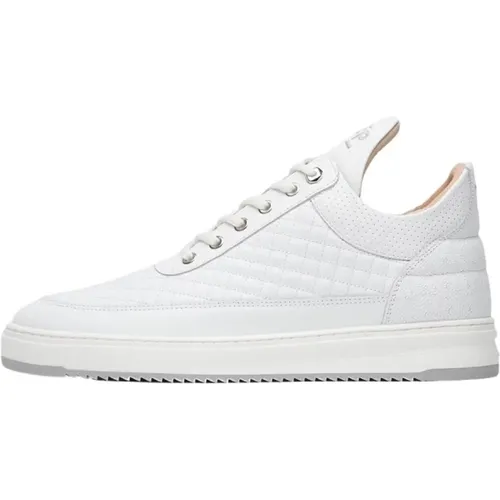 Niedriger Quiltierter Weißer , Herren, Größe: 44 EU - Filling Pieces - Modalova