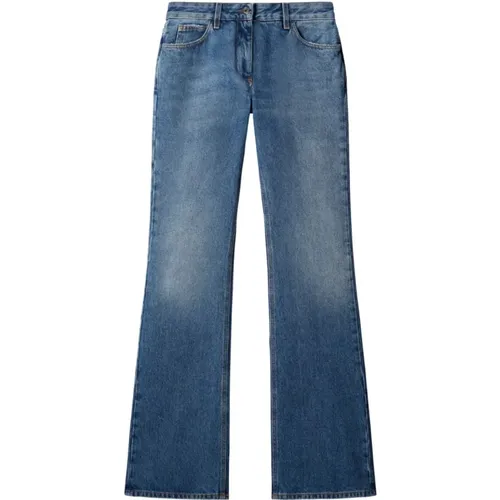 Boot-cut Jeans , Damen, Größe: W26 - Off White - Modalova