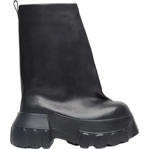 Oblique Mega Tractor Lederstiefel - Rick Owens - Modalova