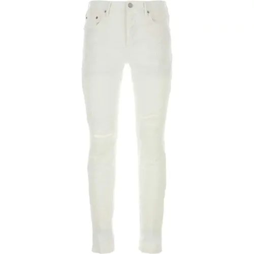 Weiße Denim Jeans , Herren, Größe: W31 - Purple Brand - Modalova