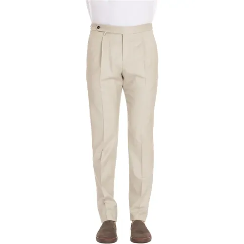 Gentleman Fit Wool-Silk-Linen Trousers , male, Sizes: XL - PT Torino - Modalova