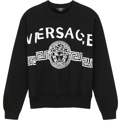 Logo Sweartshirt Versace - Versace - Modalova