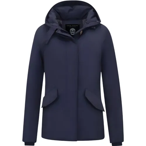 Kurze Steppjacke Damen Blau , Damen, Größe: L - Matogla - Modalova