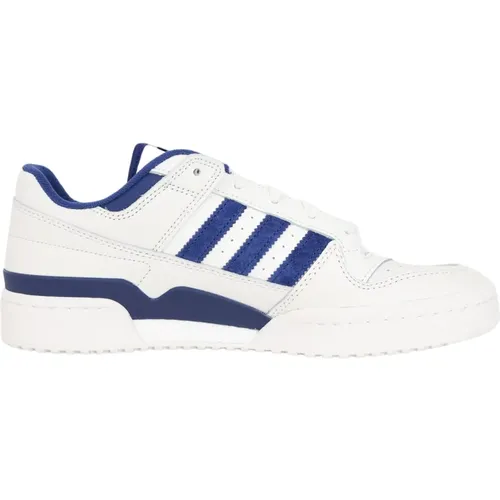 Weiße Low-Top-Sneakers mit Leder-Obermaterial und Gummisohle , Herren, Größe: 42 2/3 EU - adidas Originals - Modalova