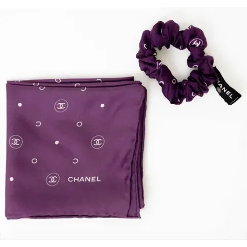 Pre-owned Silk scarves , female, Sizes: ONE SIZE - Chanel Vintage - Modalova