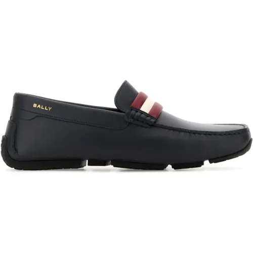 Mitternachtsblaue Lederloafers , Herren, Größe: 41 EU - Bally - Modalova