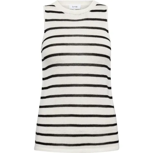 Striped Knitted Vest , female, Sizes: L, M, XS, S - Levete Room - Modalova