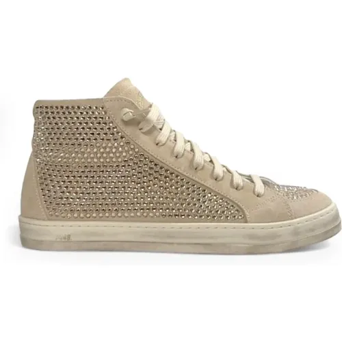 High-Top Sneakers mit Glitzer , Damen, Größe: 36 EU - P448 - Modalova