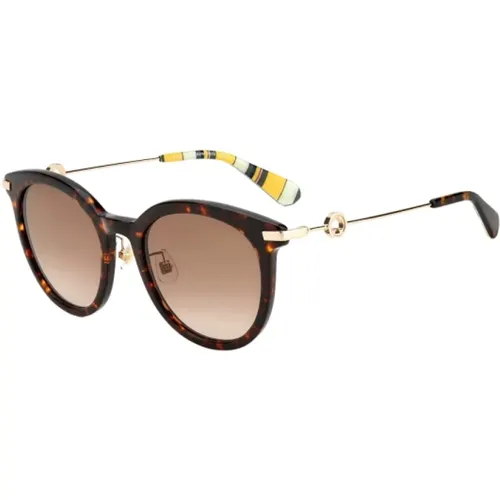 Braune Acetat Sonnenbrille für Frauen - Kate Spade - Modalova