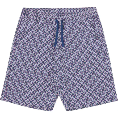 Tile Cotton Shorts Inspired by Portuguese Tiles , male, Sizes: W32, W36, W30 - Universal Works - Modalova