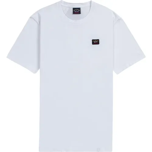 Embroidered Logo T-Shirt , male, Sizes: XL, M, L, S - PAUL & SHARK - Modalova