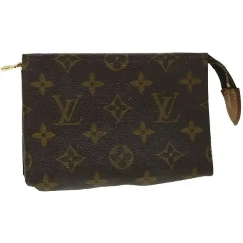 Pre-owned Svart Lerret Handbag , female, Sizes: ONE SIZE - Louis Vuitton Vintage - Modalova