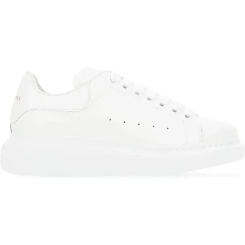 Weiße Ledersneaker , Damen, Größe: 35 1/2 EU - alexander mcqueen - Modalova