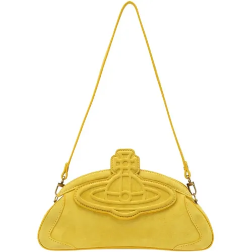 Amber Clutch Tasche mit Makro-Logo - Vivienne Westwood - Modalova