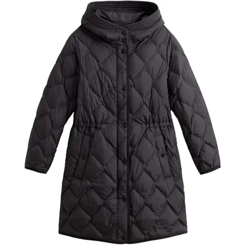 Schwarze Parka Jacke für Männer , Damen, Größe: M - Woolrich - Modalova