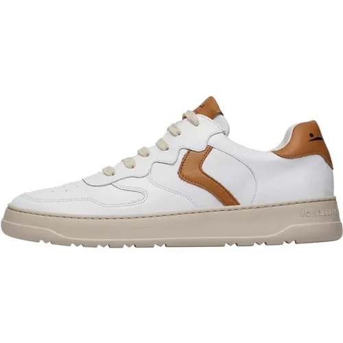 Retro Leather Sneakers , male, Sizes: 6 UK, 7 UK - Voile blanche - Modalova