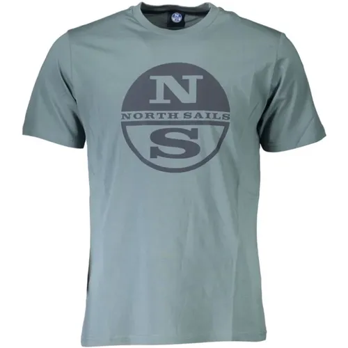 Cotton Logo T-Shirt with Stylish Print , male, Sizes: L, XL, M - North Sails - Modalova