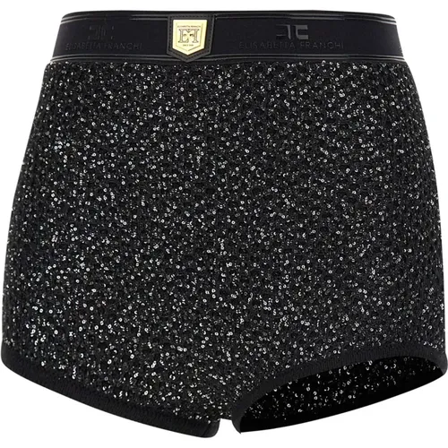 Chic Shorts , female, Sizes: M, S - Elisabetta Franchi - Modalova