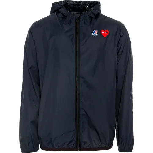 Rain Jackets , male, Sizes: M, S, XL, L - Comme des Garçons Play - Modalova