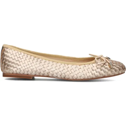 Goldene Ballerina Flats , Damen, Größe: 39 EU - Lina Locchi - Modalova