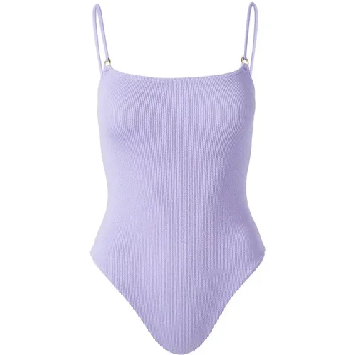 Lavendel Ridges Badeanzug mit Goldener Verzierung , Damen, Größe: S - Melissa Odabash - Modalova