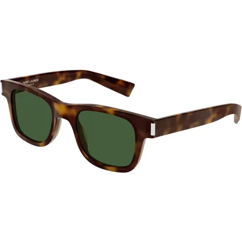 Havana/Green Sunglasses SL 570 - Saint Laurent - Modalova