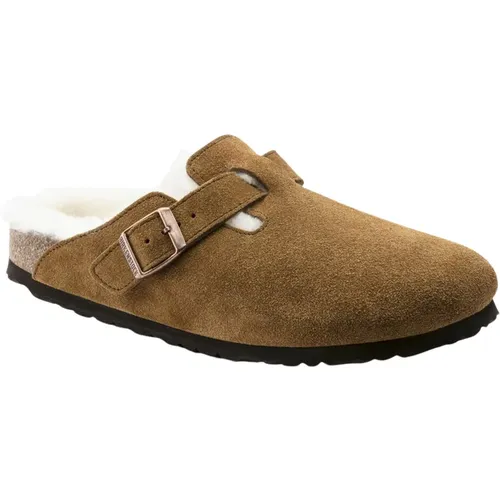 Shearling Clogs für Männer , Herren, Größe: 40 EU - Birkenstock - Modalova