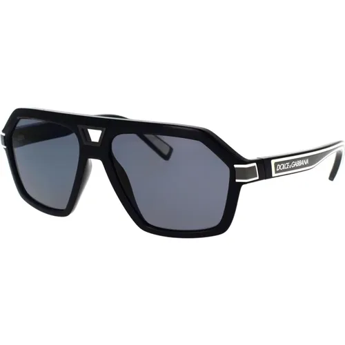 Polarisierte Piloten-Sonnenbrille mit Gummielementen - Dolce & Gabbana - Modalova