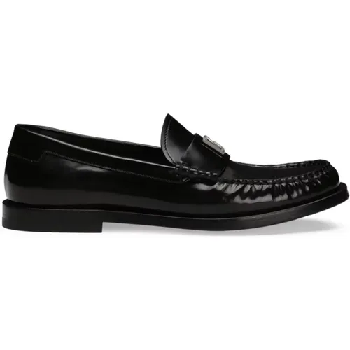 Flat Shoes Elegant Style , female, Sizes: 6 1/2 UK, 7 UK, 4 1/2 UK, 8 UK, 5 1/2 UK, 3 1/2 UK, 6 UK, 3 UK, 4 UK, 5 UK - Dolce & Gabbana - Modalova