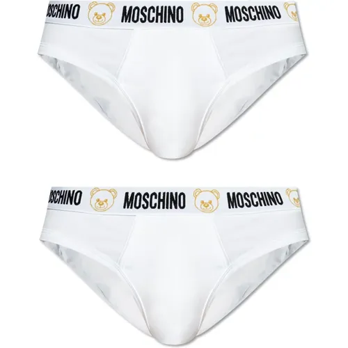 Two-pack briefs , male, Sizes: XL, M, 2XL, L, S, XS - Moschino - Modalova