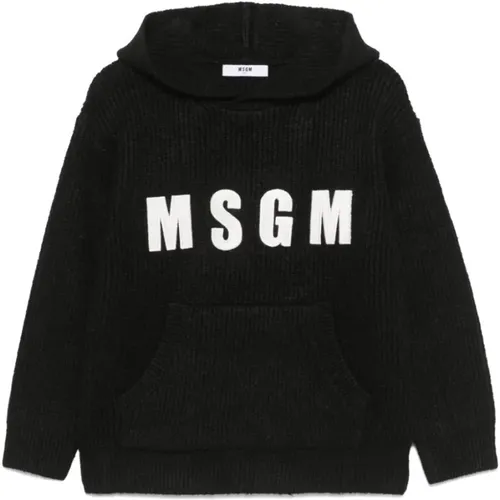 Schwarzer Pullover MSGM - MSGM - Modalova