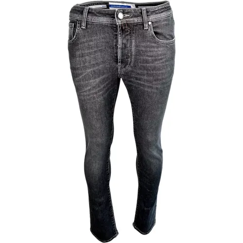 Schwarze Label Schwarze Gewaschene Skinny Jeans , Herren, Größe: W37 - Jacob Cohën - Modalova