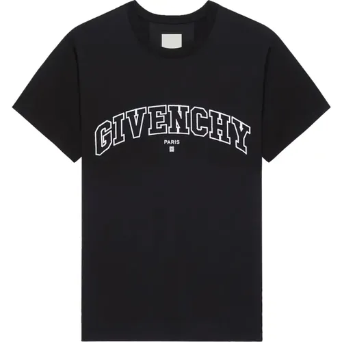 College T-Shirt , male, Sizes: L - Givenchy - Modalova
