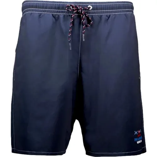 Polyester Swim Shorts , male, Sizes: 5XL, 6XL, M, L - PAUL & SHARK - Modalova