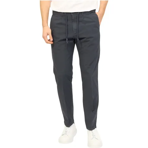 Cotton Chinos with Drawstring , male, Sizes: W36, W32, W34, W33 - YES ZEE - Modalova