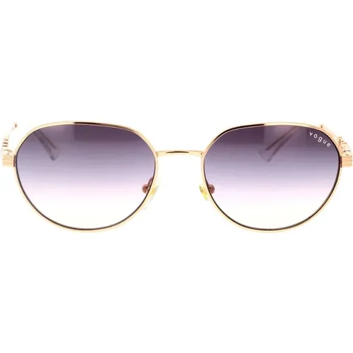 Unregelmäßige Metallsonnenbrille - Vogue - Modalova