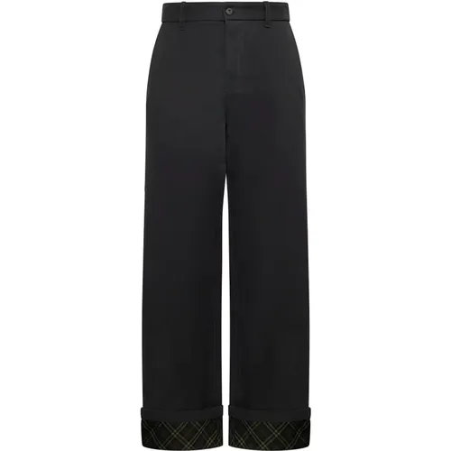 Carpenter Trousers with Logo , male, Sizes: M, S - Burberry - Modalova