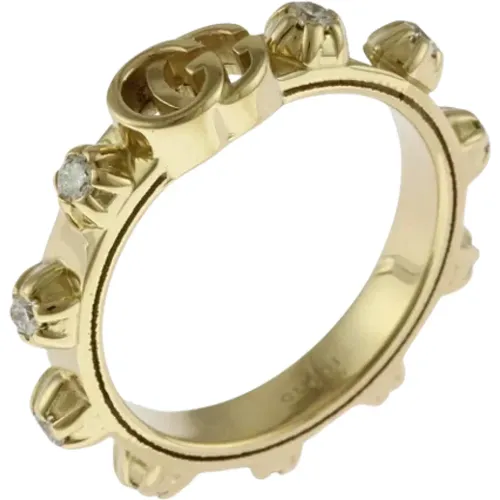 Pre-owned Gold rings , female, Sizes: ONE SIZE - Gucci Vintage - Modalova