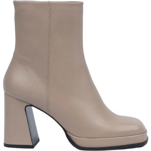 Leather Ankle Boot , female, Sizes: 6 UK, 5 UK, 8 UK - Elvio Zanon - Modalova