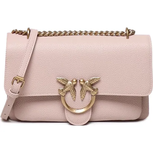 Love Birds Flap Bag in Powder , female, Sizes: ONE SIZE - pinko - Modalova