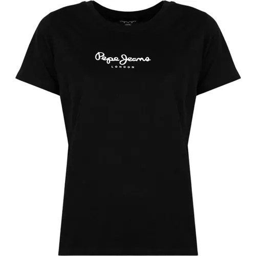 Einfaches T-Shirt mit Rundhalsausschnitt , Damen, Größe: XS - Pepe Jeans - Modalova