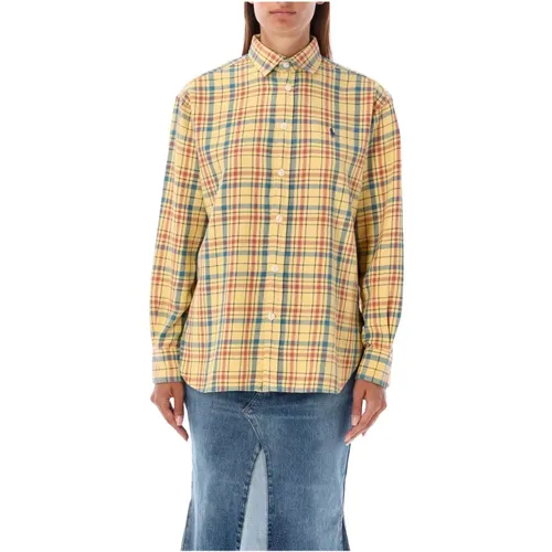 Check Flannel Shirt Yellow Multi , female, Sizes: L, M, S - Ralph Lauren - Modalova