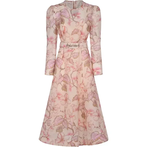 Floral Midi Dress , female, Sizes: S, M - Zimmermann - Modalova